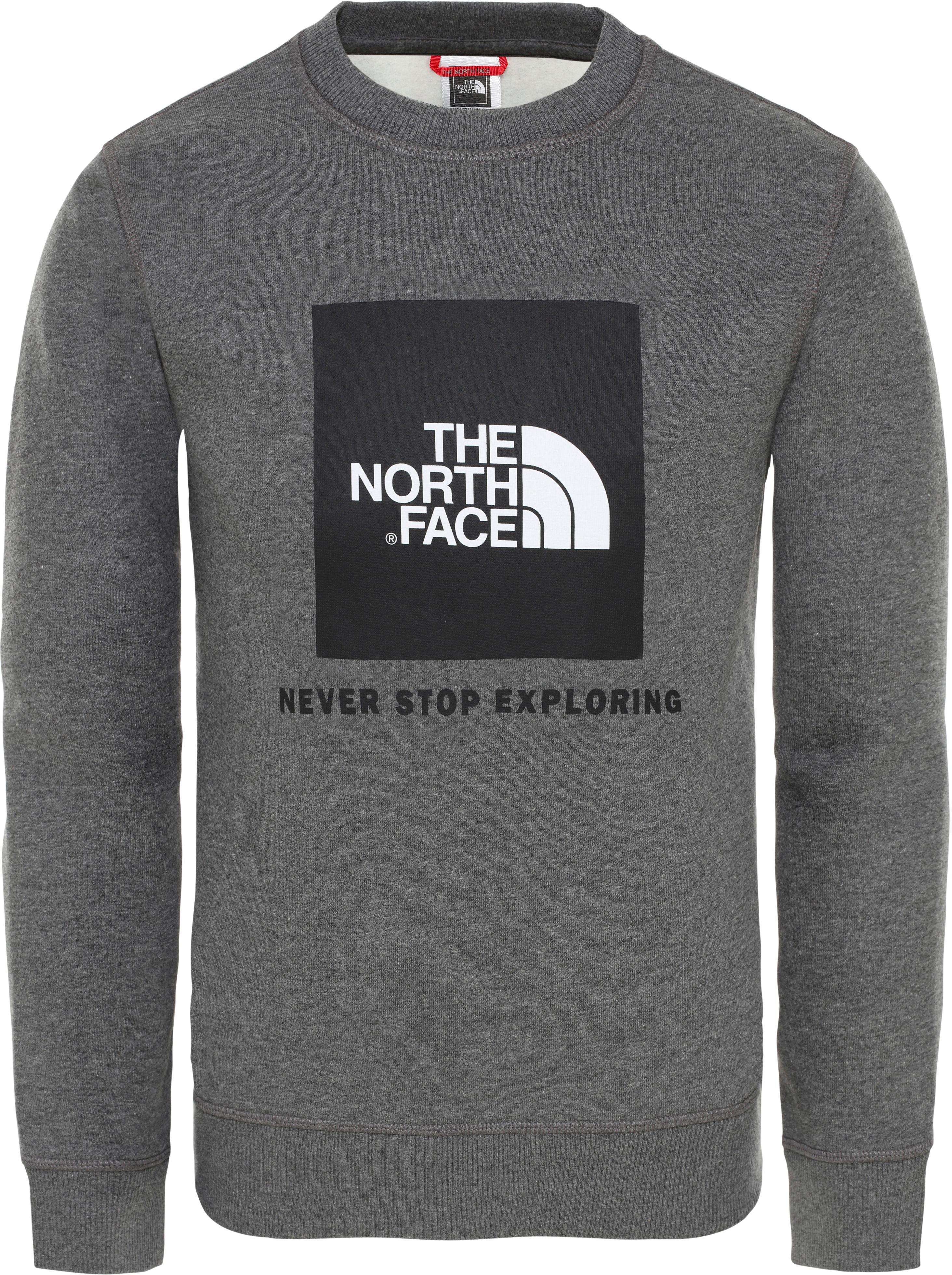 north face box crew sweatshirt