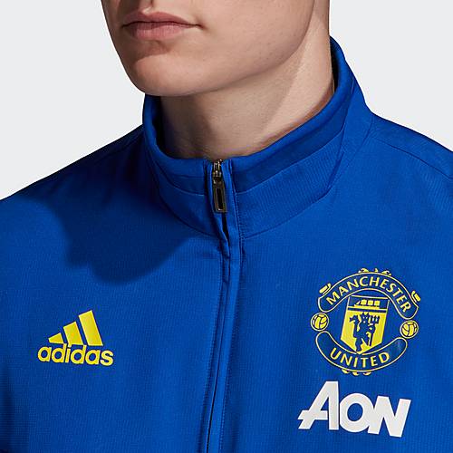 Adidas Manchester United Präsentationsjacke Trainingsjacke adidas Manchester United Präsentationsjacke Schwarz