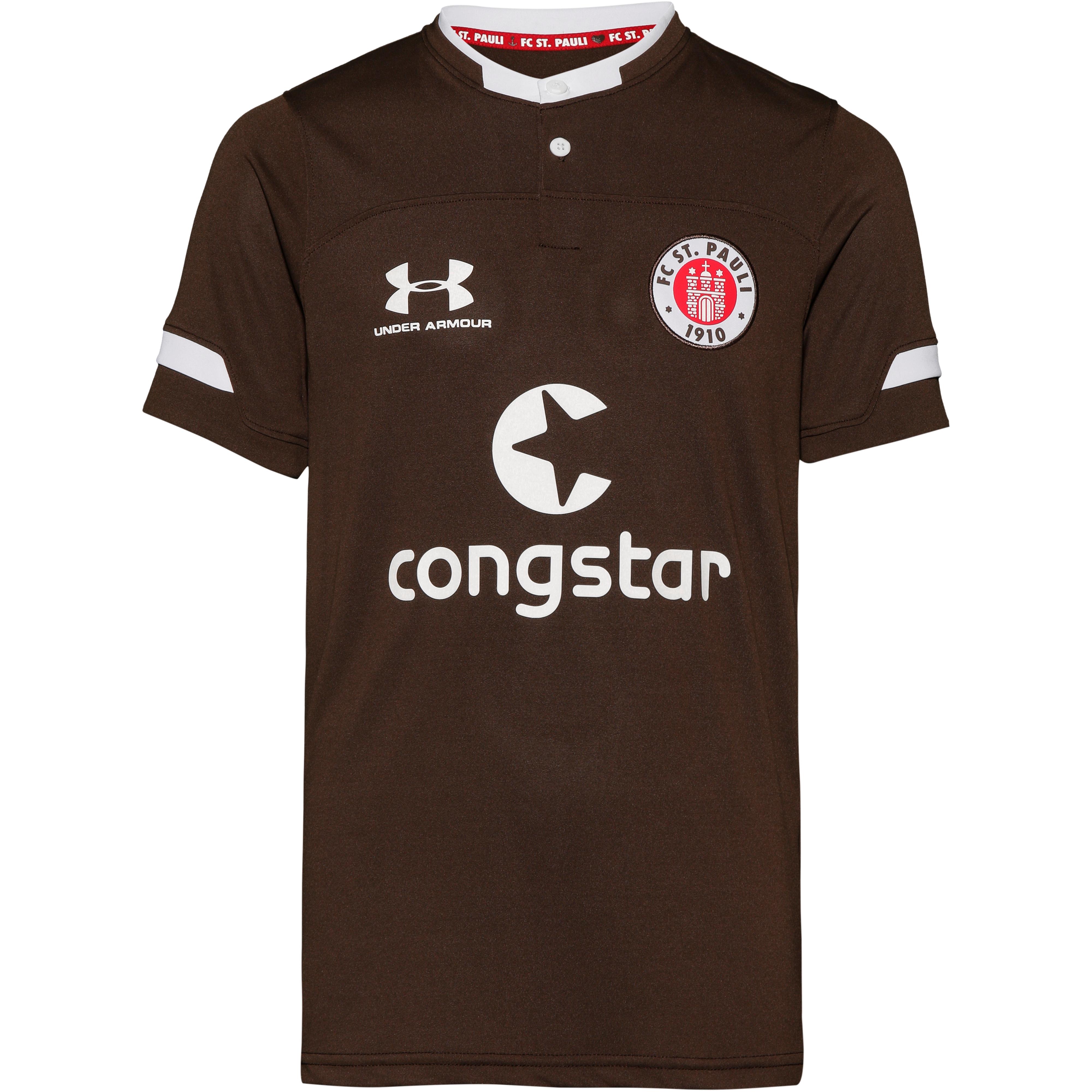 Offiziell St Pauli Heim Shirt Fußball Trikot Oberteil 201819 Kinder Under Armour 