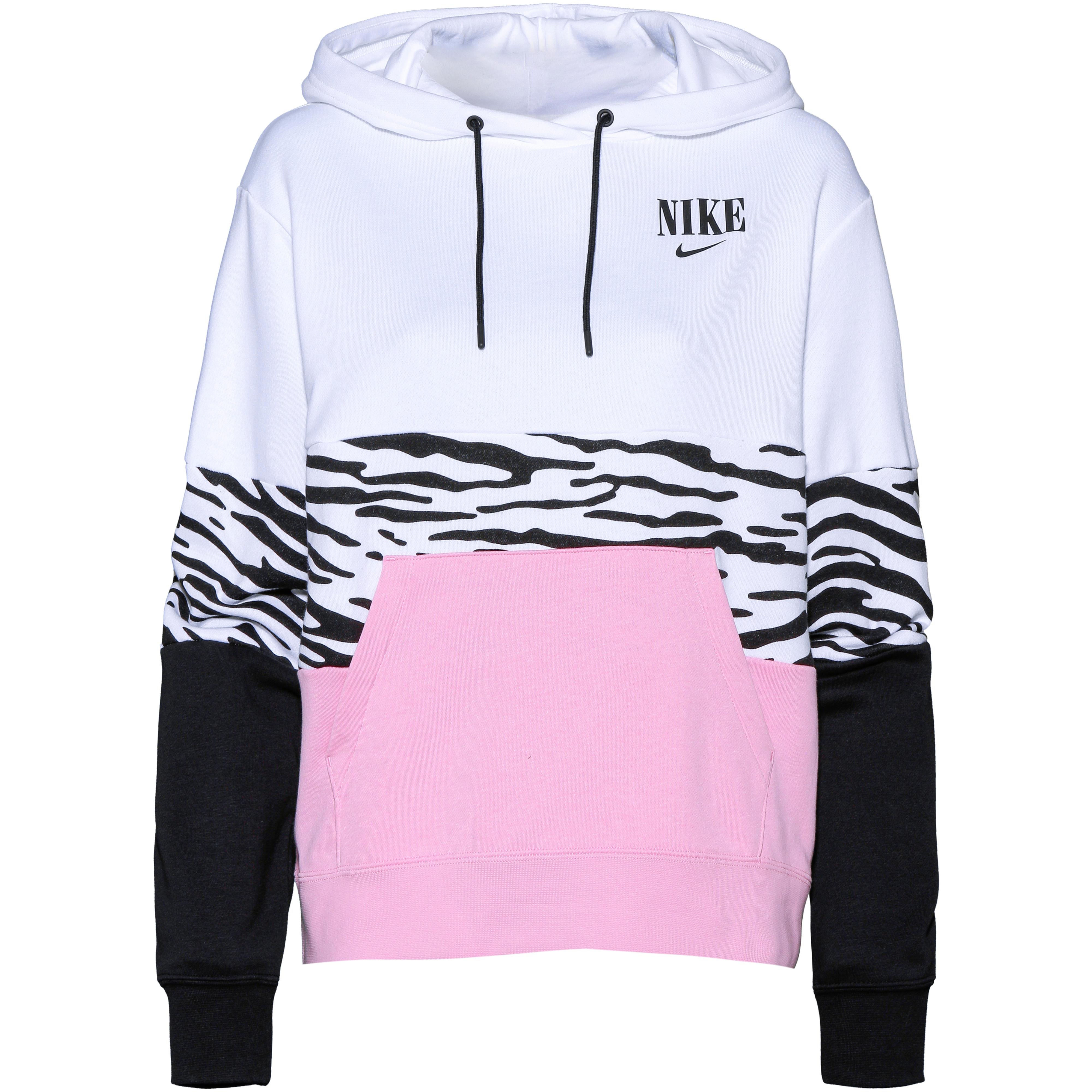 black and pink nike sweatshirt