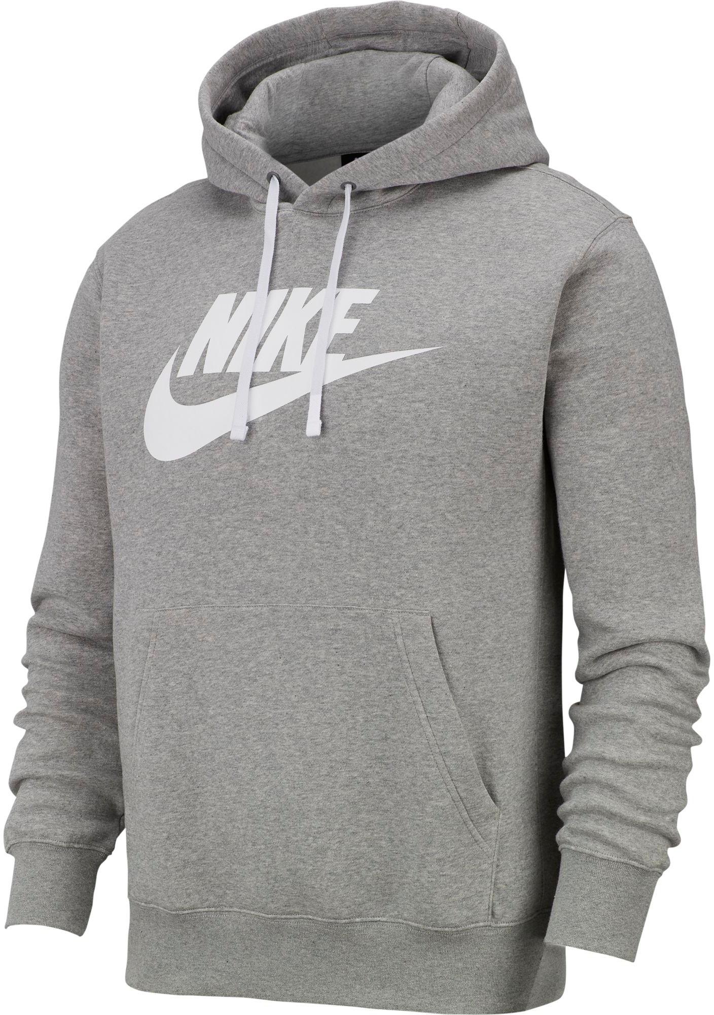 Medalla Discurso Eliminación Nike NSW CLUB Hoodie Herren dk grey heather-matte silver-white im Online  Shop von SportScheck kaufen