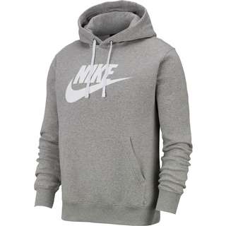 Nike NSW CLUB Hoodie Herren dk grey heather-matte silver-white