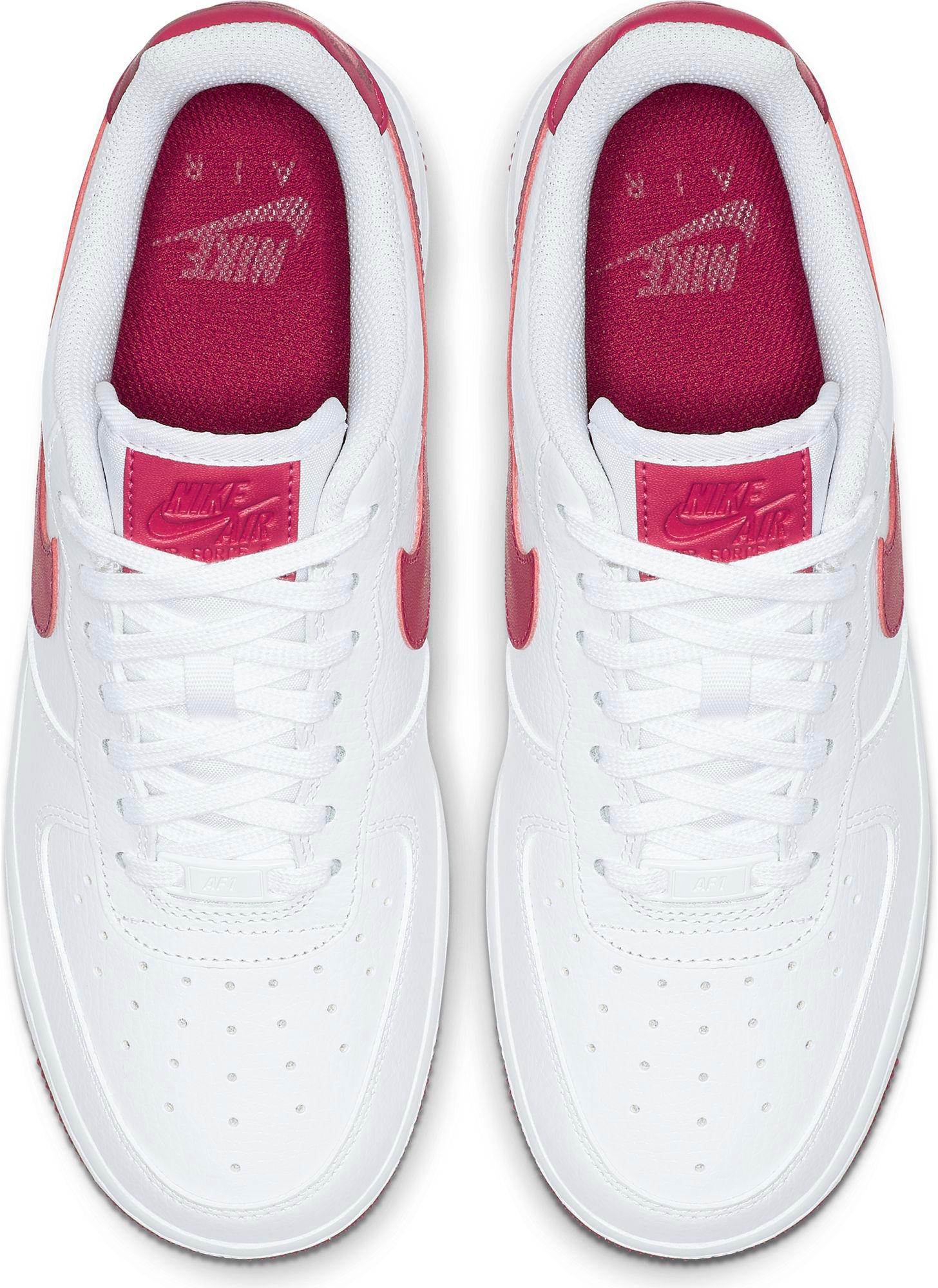 nike air force 1 white noble red