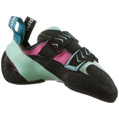 Rückansicht von Scarpa Vapor V Kletterschuhe Damen dahlia-aqua