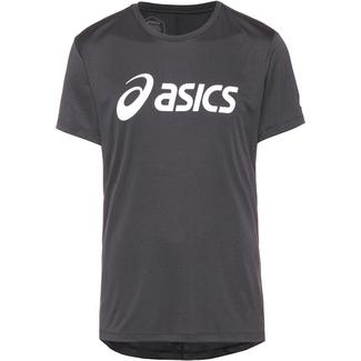 ASICS Silver Laufshirt Herren dark grey-brilliant white