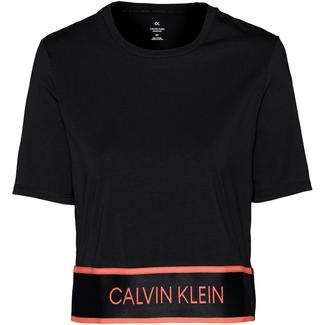 Calvin Klein T-Shirt Damen ck black-fiery coral
