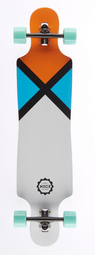 NICE SKATEBOARDS Nice Sign 40" x 9,25" Longboard bunt