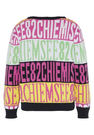 Chiemsee Pullover Strickpullover Kinder White/Pink-AOP