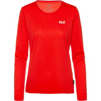 Jack Wolfskin SKY RANGE Langarmshirt Damen orange coral