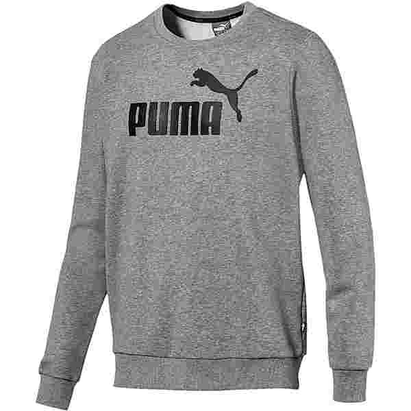 PUMA ESS Logo Sweatshirt Herren medium-gray-heather