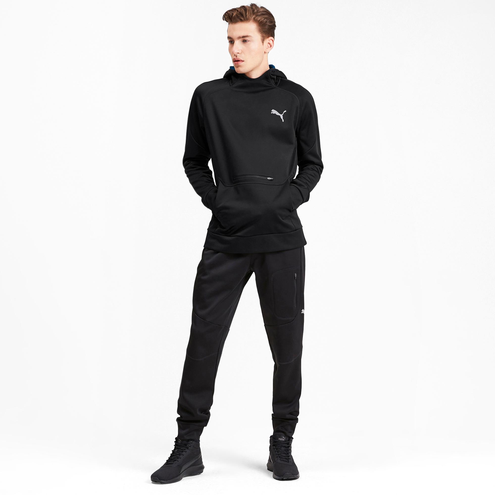 puma evostripe hoodie black