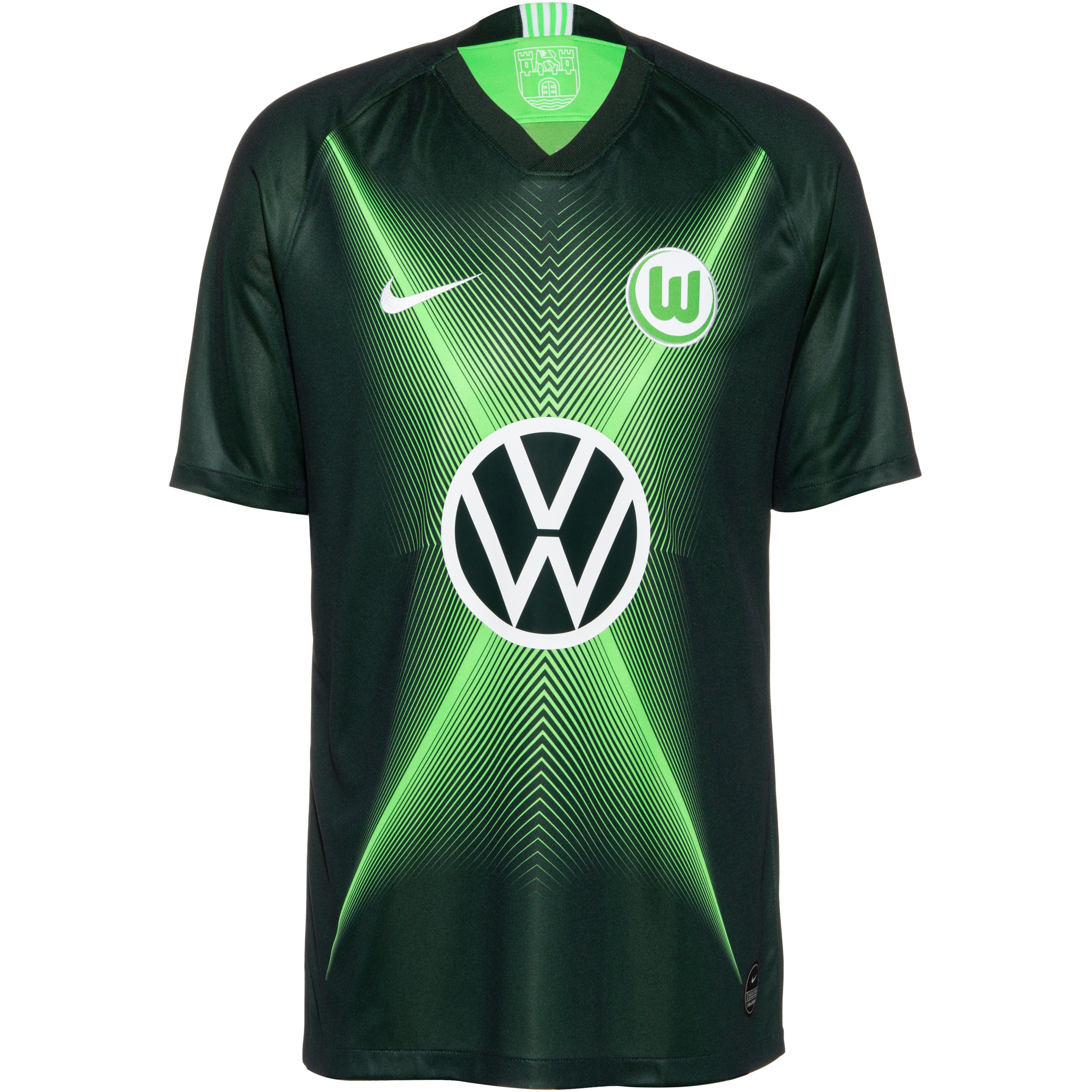 mixer Sluipmoordenaar Menagerry Nike VFL Wolfsburg 19/20 Heim Trikot Herren - Sportgünstig