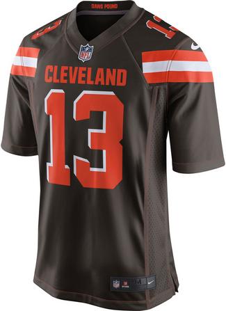 Nike Odell Beckham Jr. Cleveland Browns American Football Trikot Herren seal brown-team orange