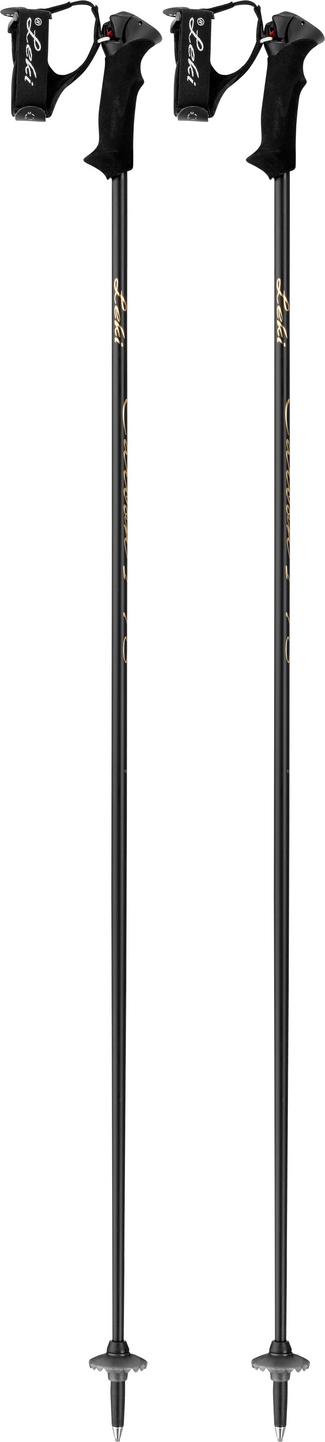 LEKI Carbon 14 S Lady Alpinskistock Damen schwarz-gold