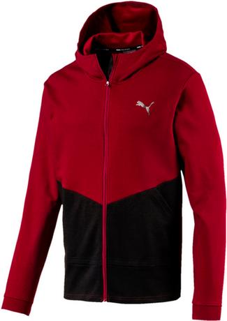 PUMA Reactive FZ Jacket Sweatjacke Herren rhubarb-puma black