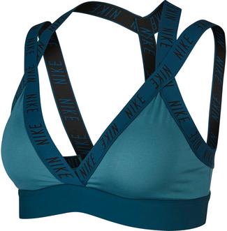 Nike Indy Logo Sport-BH Damen mineral teal-midnight turq-black