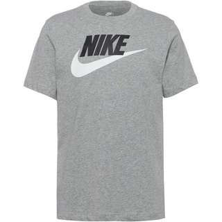 Nike NSW Futura T-Shirt Herren dk grey heather-black-white