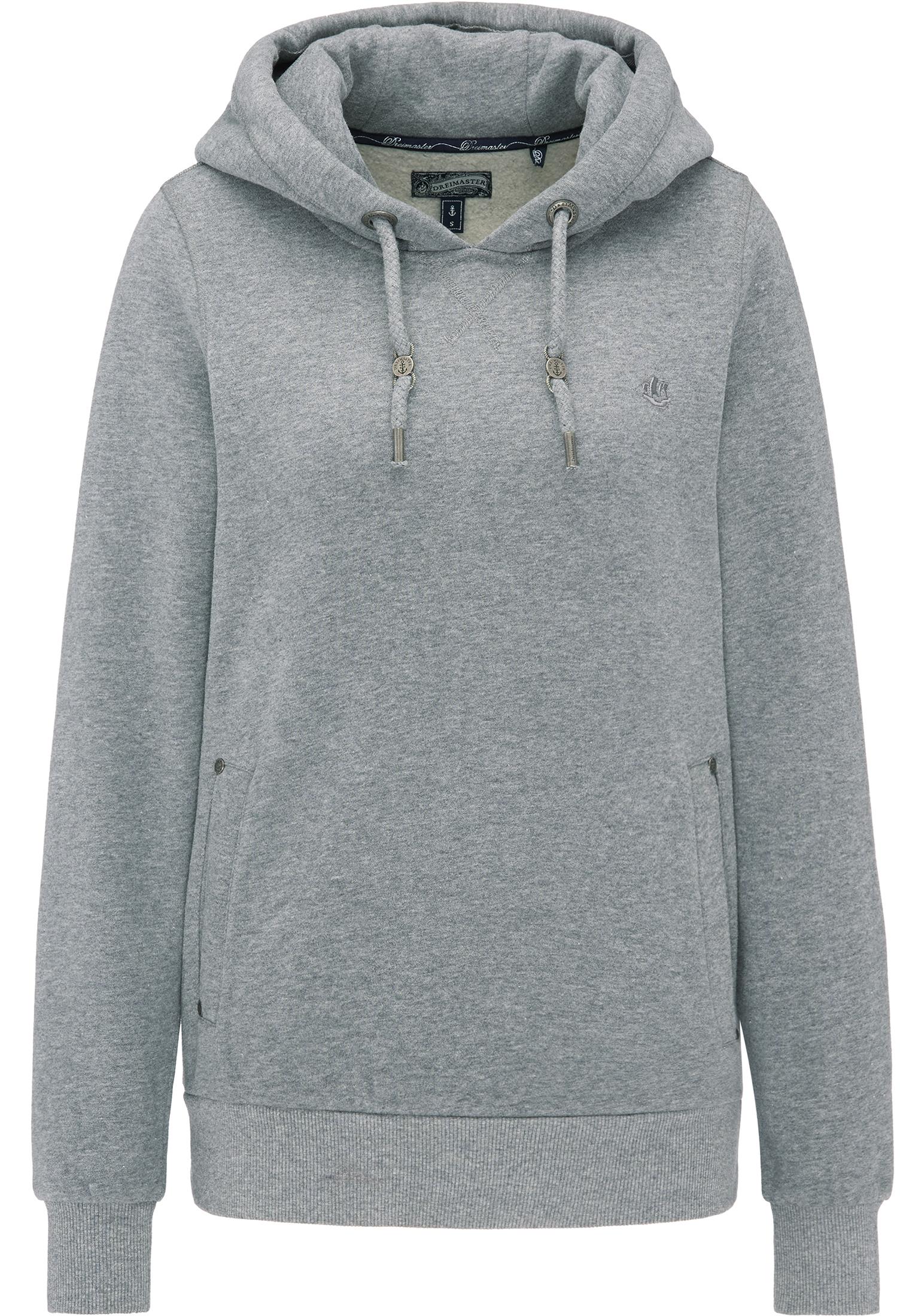 Dreimaster Hoodie Damen Grau Melange Im Online Shop Von Sportscheck Kaufen