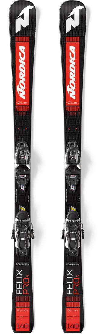 Nordica DOBERMANN FELIX PROS+JR 7.0FDT All-Mountain Ski Kinder black-red
