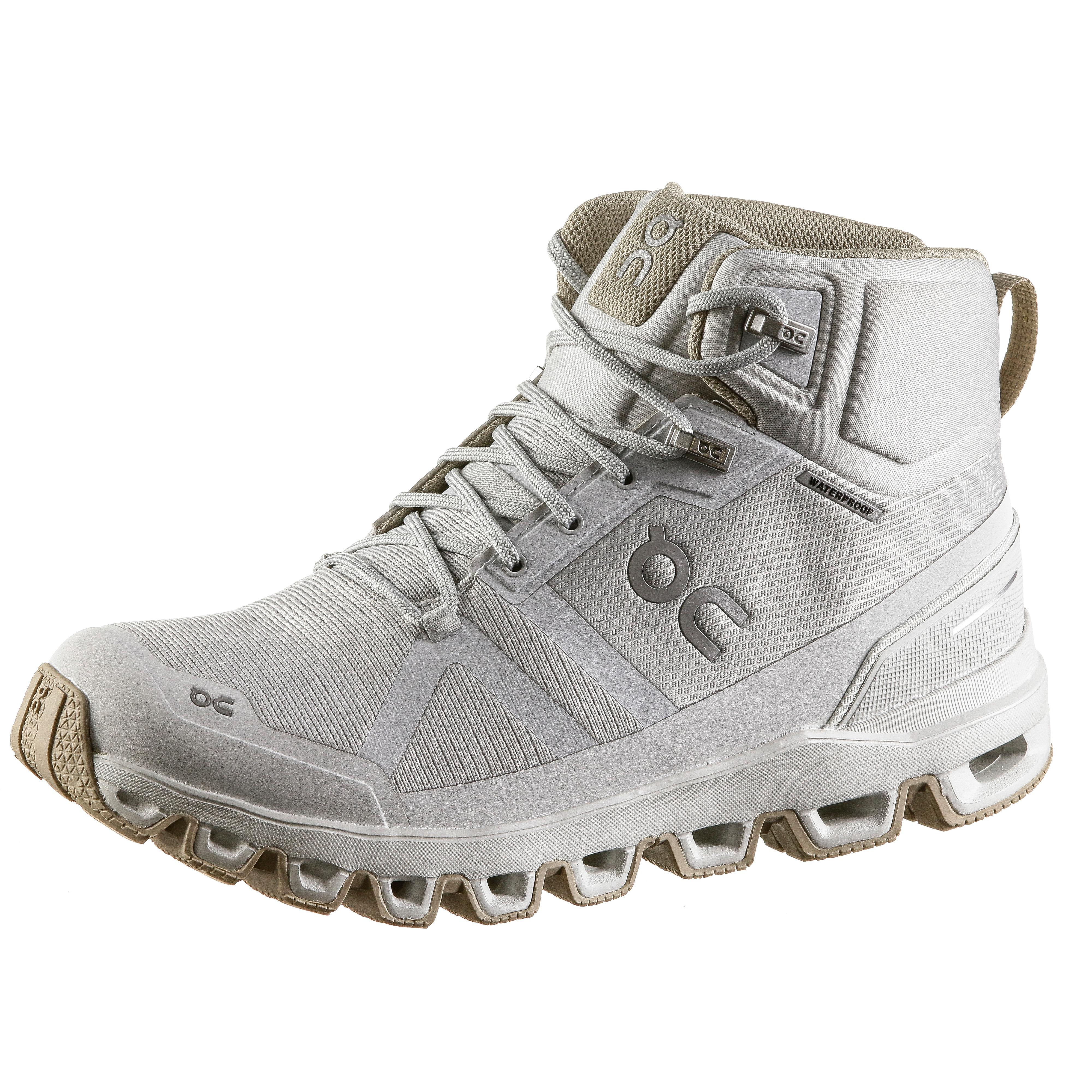 On Cloudrock Waterproof Wanderschuhe Damen Glacier Sand Im Online Shop Von Sportscheck Kaufen