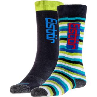 Eisb&auml;r Merino Comfort Skisocken Kinder navy-lime