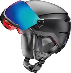 Rückansicht von ATOMIC Savor Amid Visor HD Skihelm black