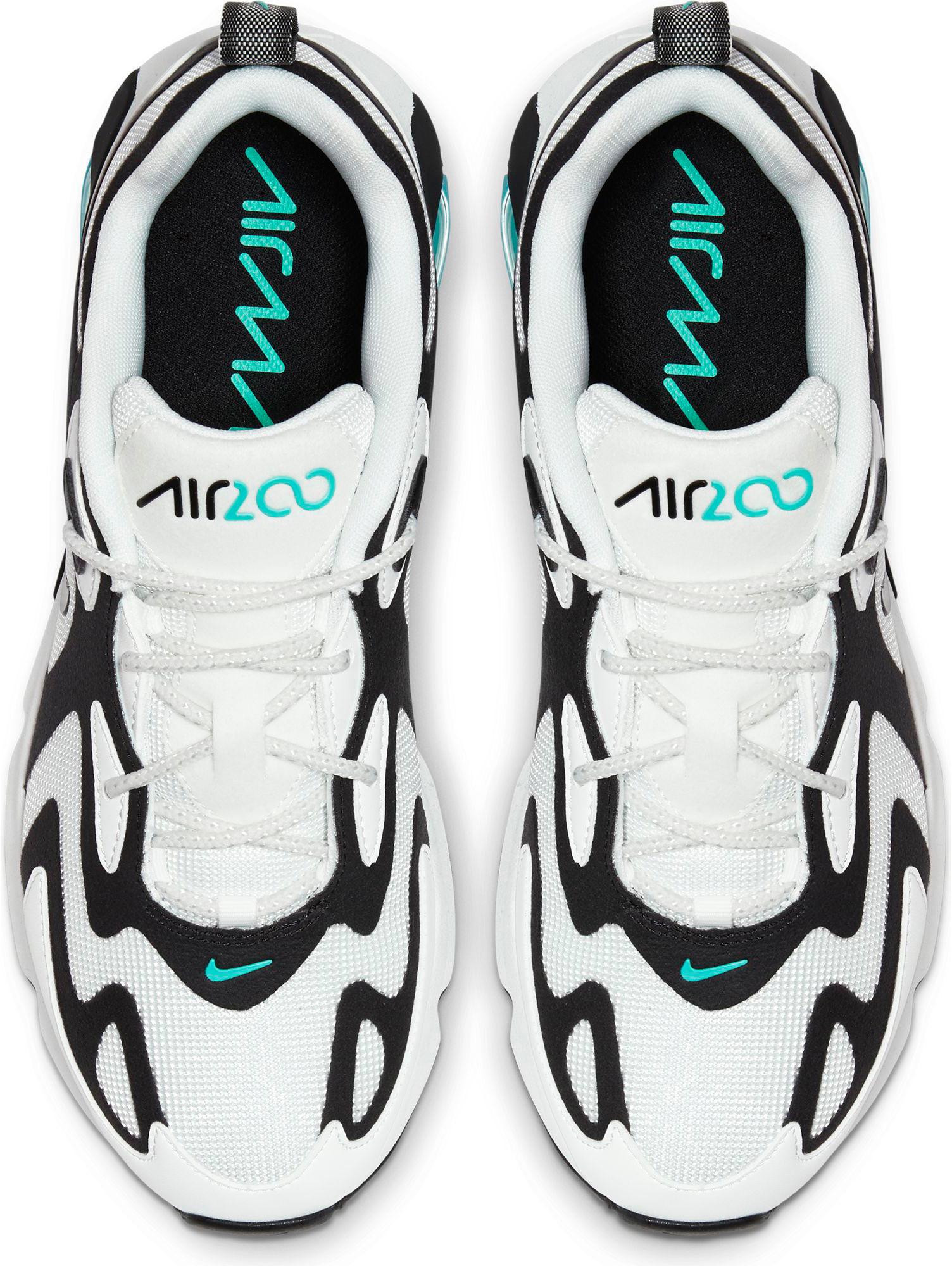 air max 200 summit white black aurora green