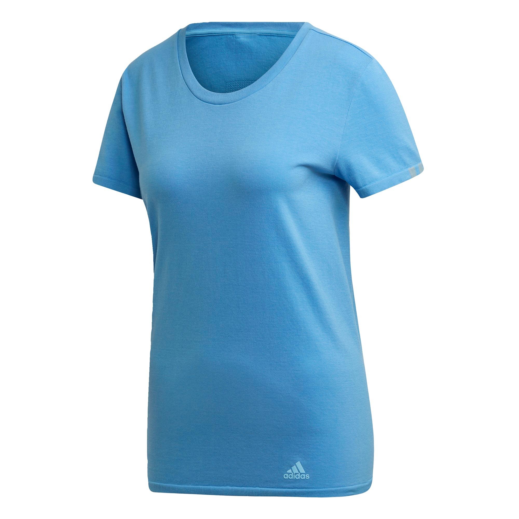 adidas t shirt blau damen