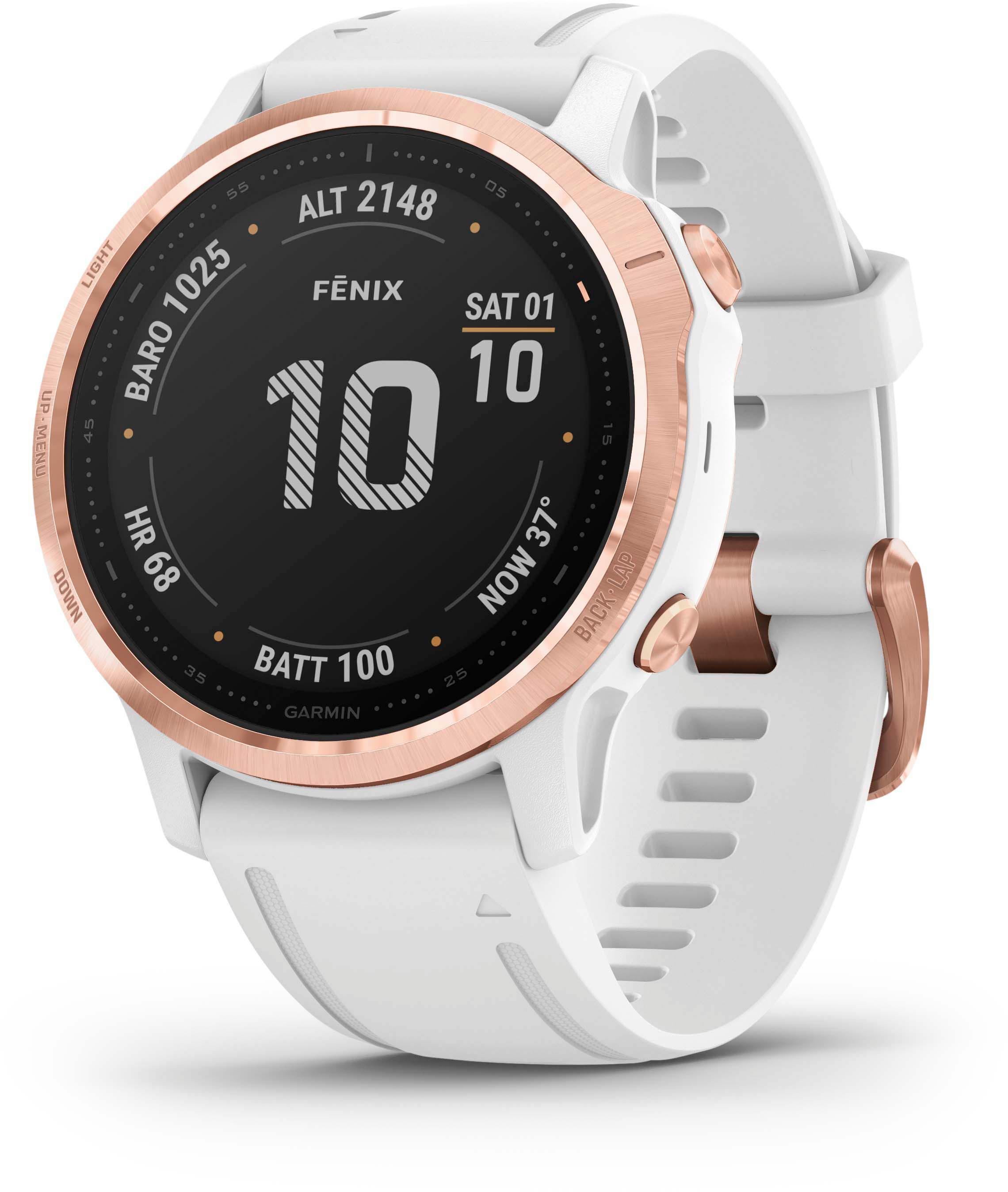 Garmin FENIX 6S PRO Sportuhr weiß/rosegold im Online Shop von
