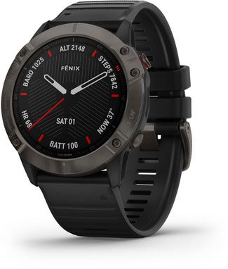Garmin FENIX 6X SAPPHIRE Sportuhr schwarz/schiefergrau dlc