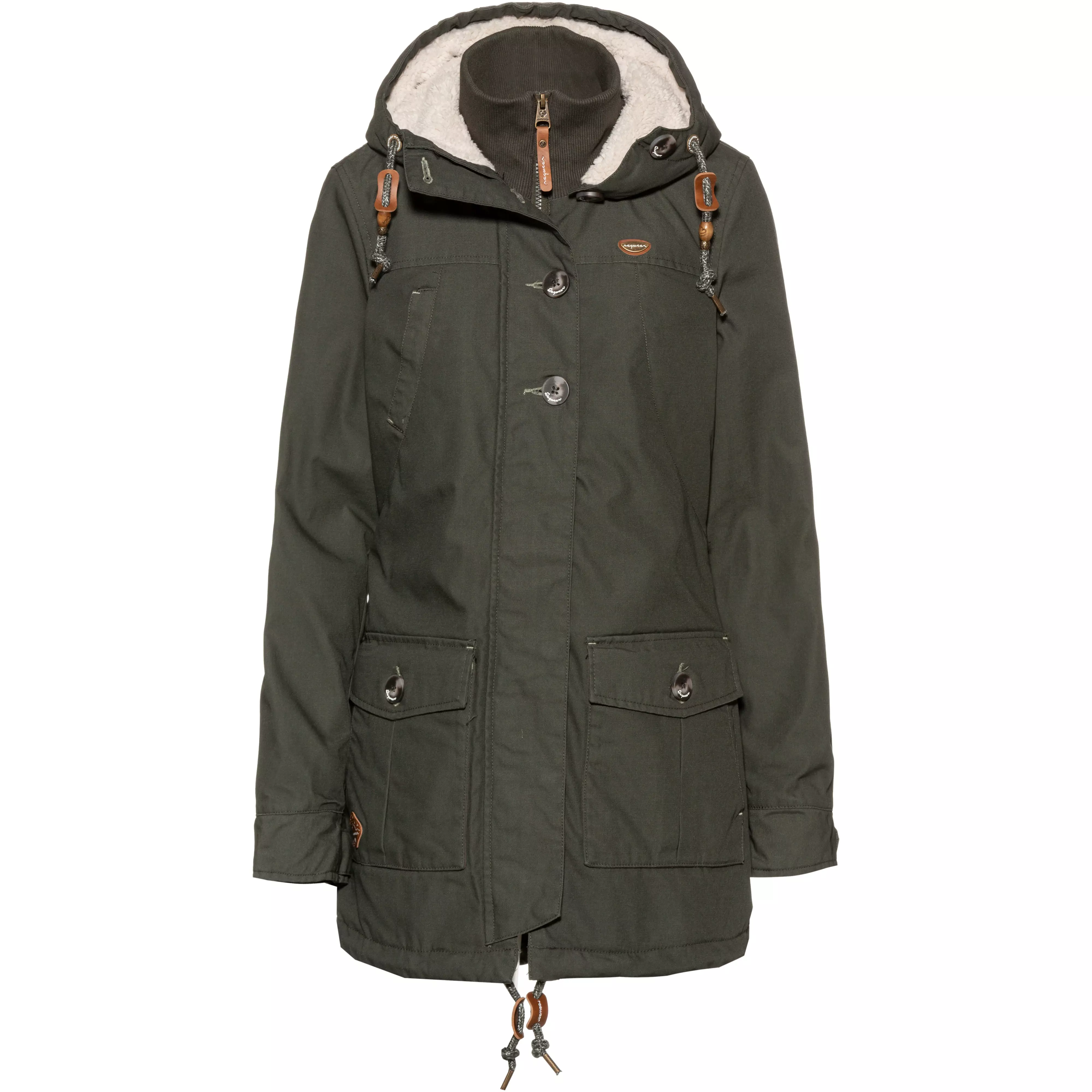 Ragwear Jane Parka Damen Green Im Online Shop Von Sportscheck Kaufen