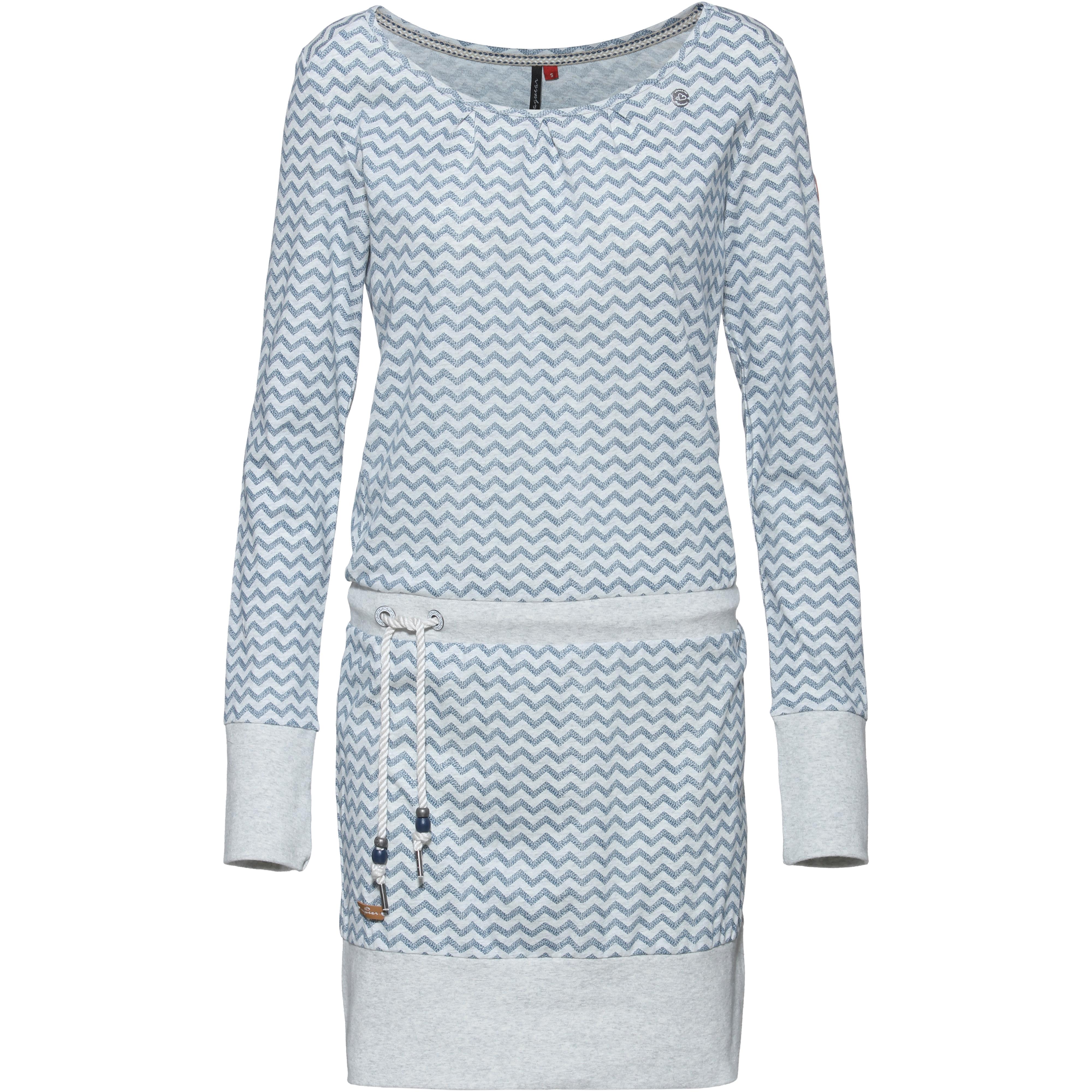 Ragwear Alexa Zigzag E Langarmkleid Damen White Im Online Shop Von Sportscheck Kaufen