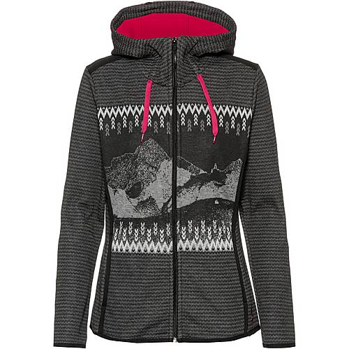 CMP Woman Jacket Fix Hood Bonded Jacquard Fleecejacke Damen nero fumo granita im Online Shop von SportScheck kaufen CMP Woman Jacket Fix Hood Bonded Jacquard Fleecejacke Damen nero fumo granita im Online Shop von SportScheck kaufen