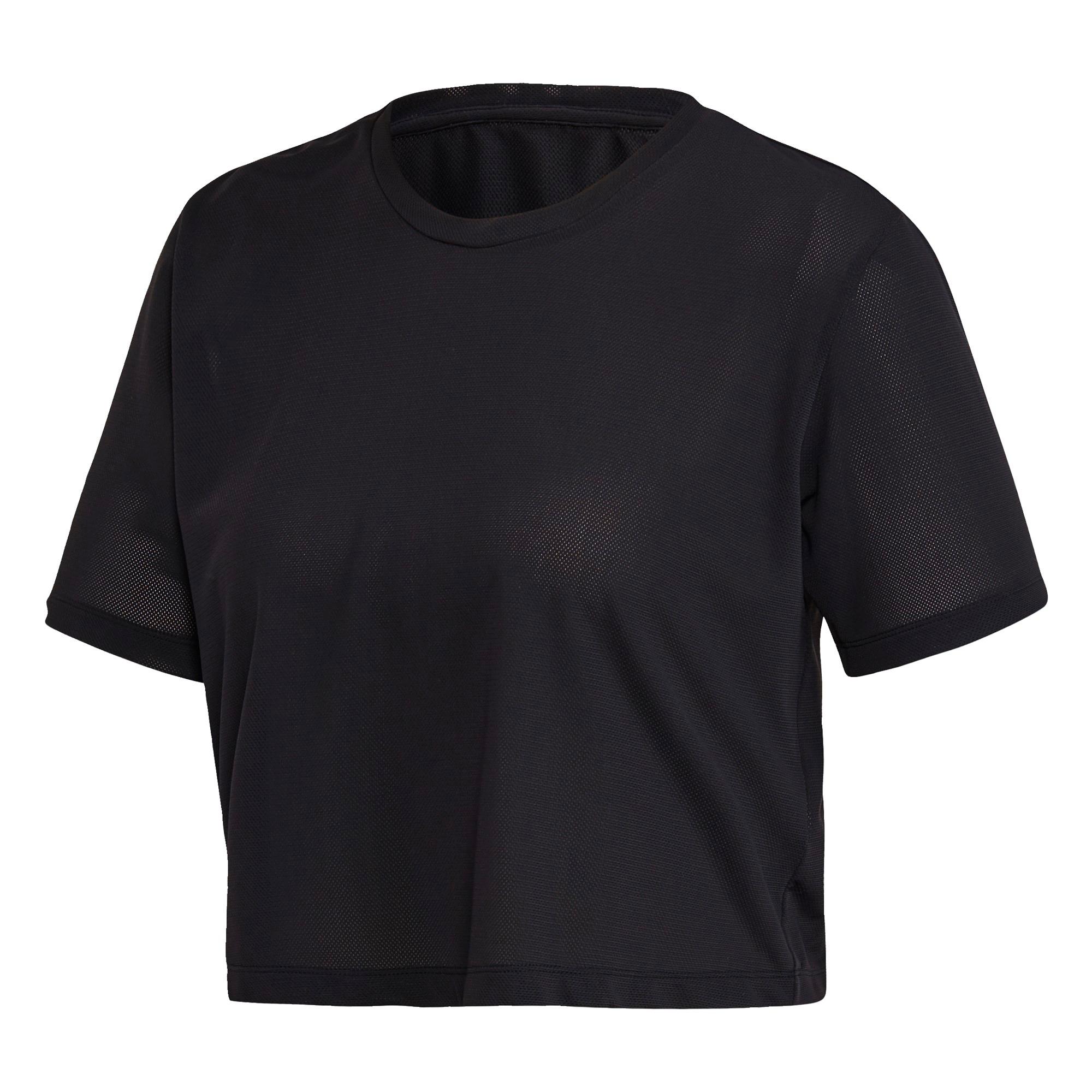 adidas crop top schwarz