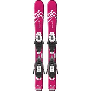 Salomon E QST LUX JR XS+ C5 GW J All-Mountain Ski Kinder pink