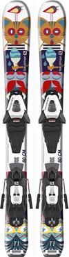 Salomon E T1 JR XS + C5 GW J75 All-Mountain Ski Kinder - white