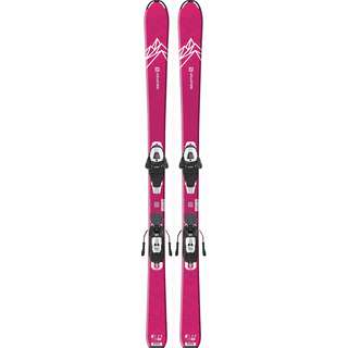 Salomon E QST LUX JR M + L6 GW All-Mountain Ski Kinder pink