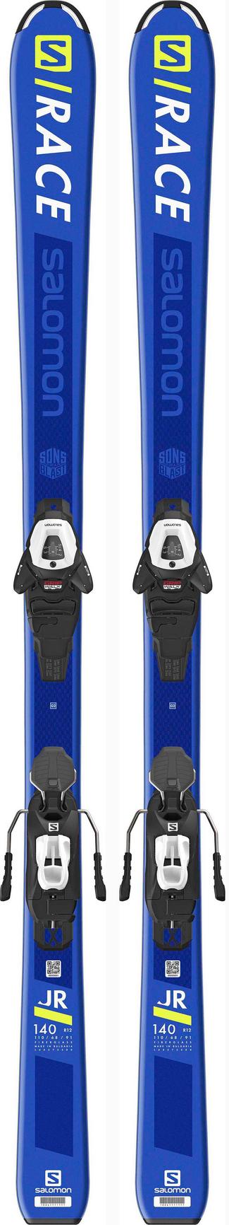 Salomon E S/RACE JR M + L6 GW J All-Mountain Ski Kinder blue-fluo yellow