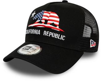 New Era Trucker California Bear Cap new era black