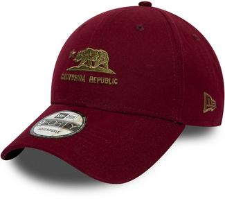 New Era California Bear Cap maroon-new olive