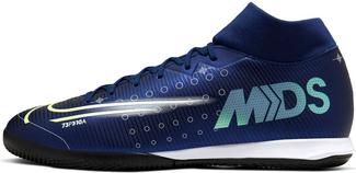 Nike MERCURIAL SUPERFLY 7 ACADEMY MDS IC Fu&szlig;ballschuhe blue void-metallic silver-white-black