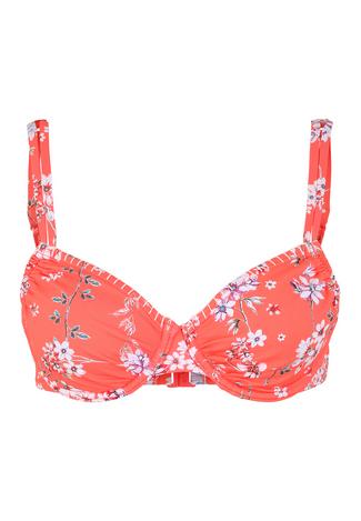 sunseeker Bikini Oberteil Damen orange-bedruckt