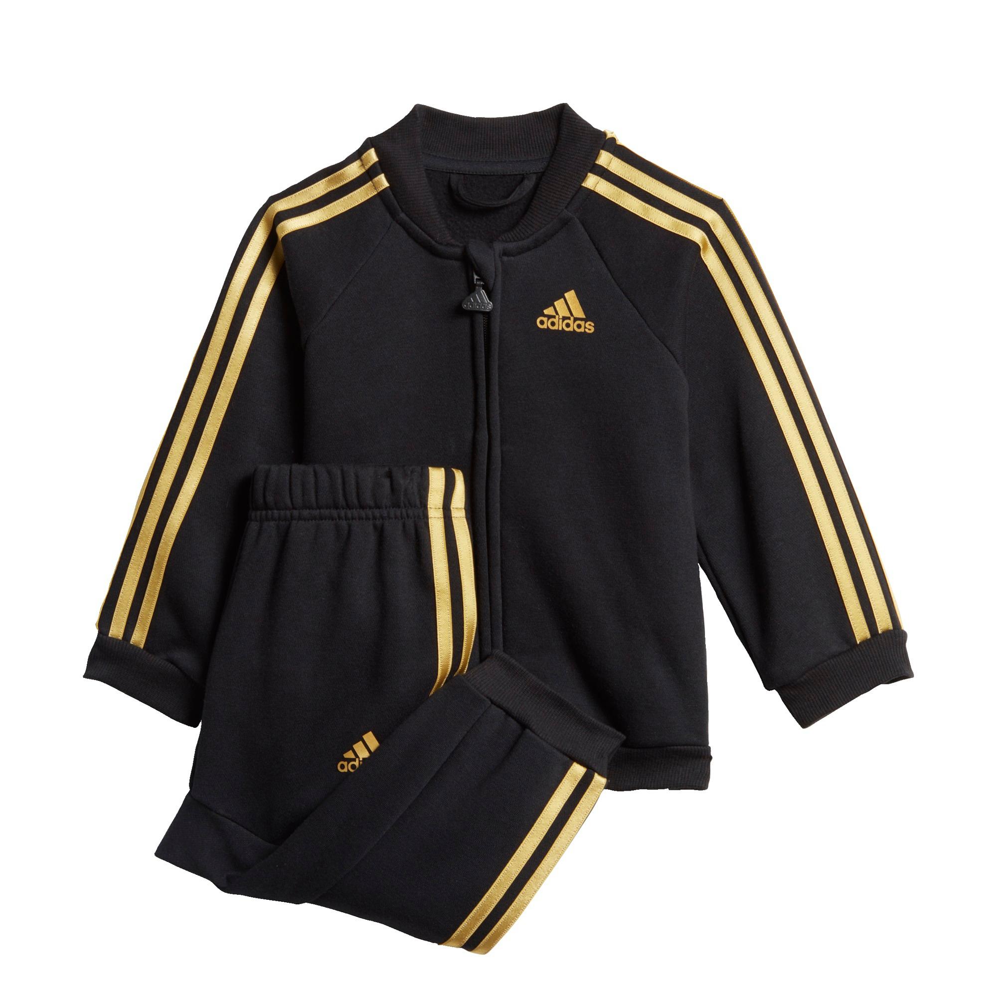 adidas trainingsanzug schwarz gold