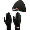 Ellesse Velly & Bubb Set M&uuml;tze und Handschuhe - black