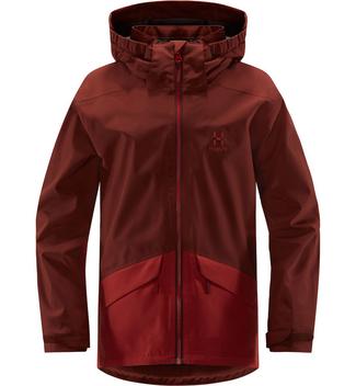 Hagl&ouml;fs Mila Jacket Hardshelljacke Kinder Maroon Red/Brick Red