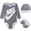 Nike Baby Futura Logo Set Bodysuit Kinder - dark grey heather