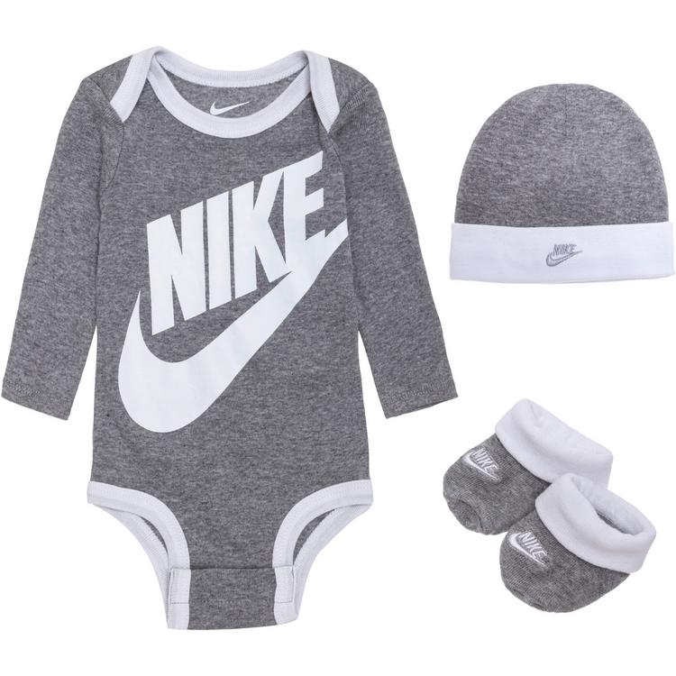 Nike Nike Baby Futura Logo Set Bodysuit Kinder - dark grey heather - 0 | SportScheck