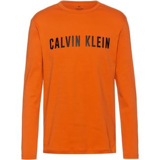 Calvin Klein Langarmshirt Herren burnt orange-ck black