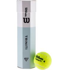 Rückansicht von Wilson Triniti Tennisball gelb