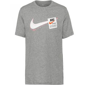 Nike T100 Swoosh Heritage T-Shirt Herren dark grey heather